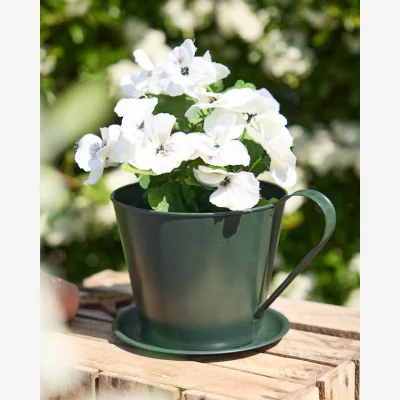 Dibor Emerald Green Tea Cup Planter