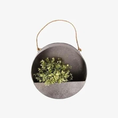 Furniture123 Round Zinc Hanging Wall Planter - Fallen Fruits