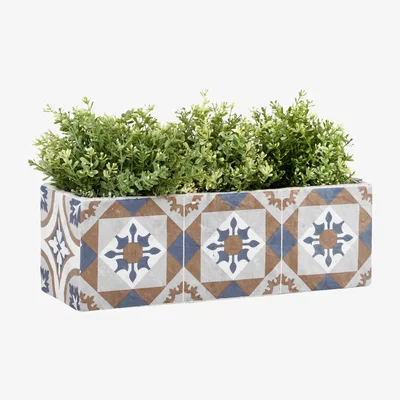 Furniture123 Fallen Fruits Portuguese Tiled Rectangular Planter