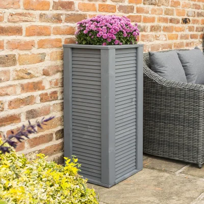 Furniture123 Rowlinson Palermo Tall Grey Garden Planter