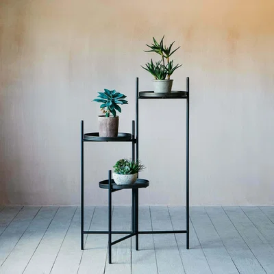 Graham & Green Set of Three Plant Stands
