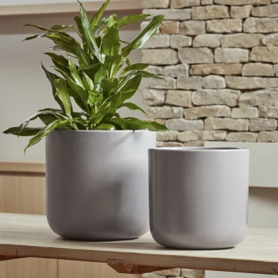 Gardenesque Nova | Indoor Plant Pot Soft Grey