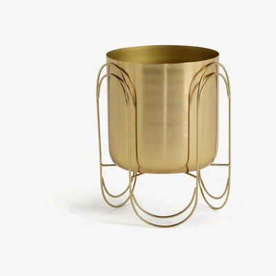 Habitat Habitat Metal Planter with Legs - Gold