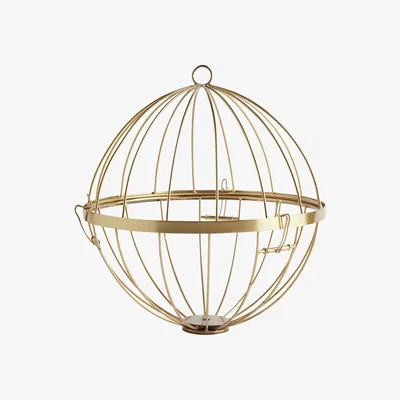 Habitat Habitat Hanging Globe Planter-Gold