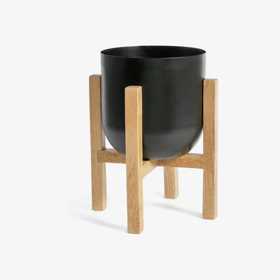 Habitat Habitat Matte Black Planter with Stand