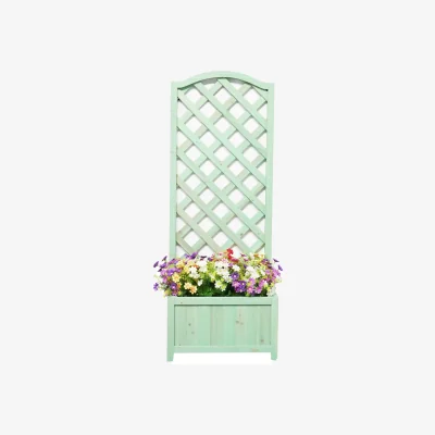 Habitat Straight Lattice Planter - Green