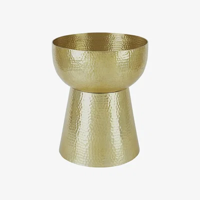 Habitat Habitat Orrico Hammered Brass Plant Pot