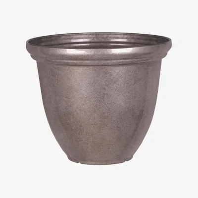Habitat Terrastyle 45cm Plastic Metalic Silver Planter