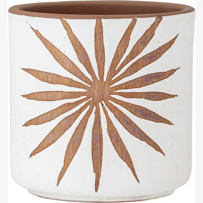 Habitat Bloomingville Terracotta Planter Pot - White