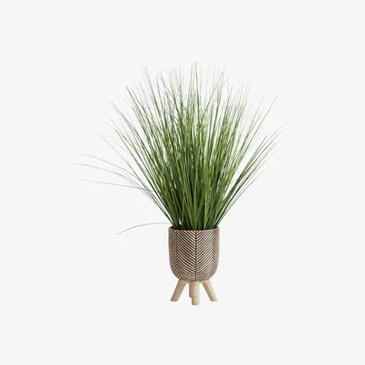 Habitat Habitat Large Plant on Pot - Cream & Black