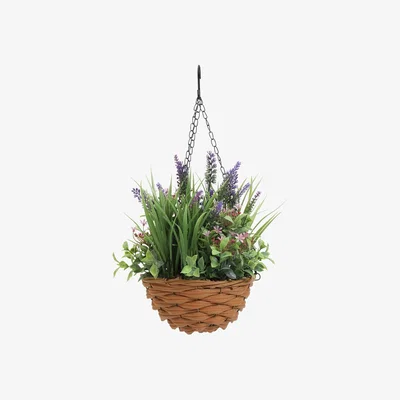 Habitat Garden by Sainsbury's Artificial Hanging Wicker Basket