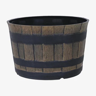 Habitat Terrastyle 36cm Plastic Whiskey Barrel Planter
