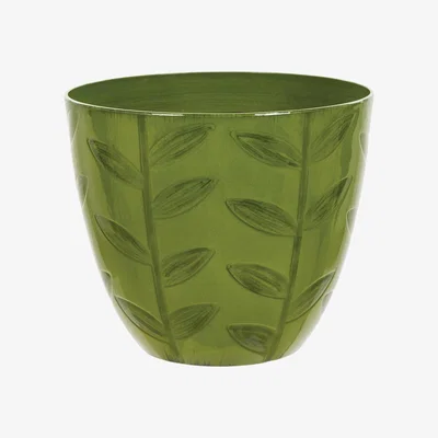 Habitat Terrastyle 32cm Green Leaves Plastic Planter