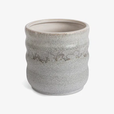 Habitat Habitat Large Reactive Glaze Ceramic Planter - Cream