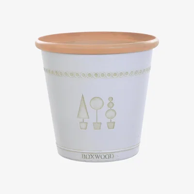 Habitat Terrastyle 33cm Plastic Grey Boxwood Pot