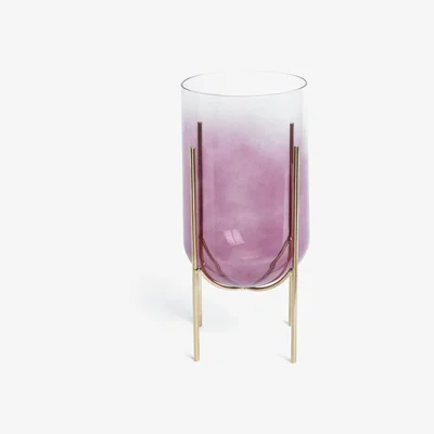 Habitat Habitat Artificial Large Glass Planter - Purple