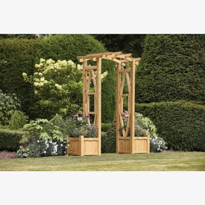 Homebase RHS Arch with Planters
