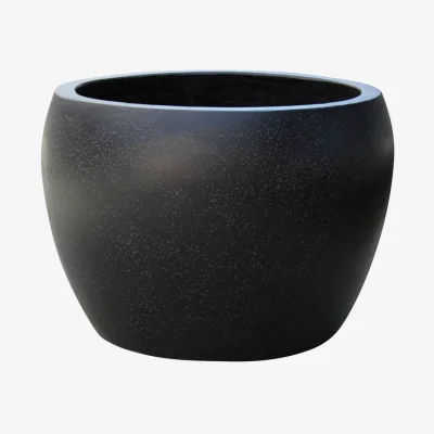 Homebase Plaza Moon Planter in Black - 42cm