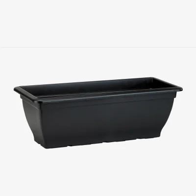 Homebase Bell Trough Garden Planter Black 60cm