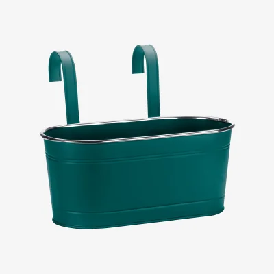 Homebase 12in Fence and Balcony Hanging Planter - Blue