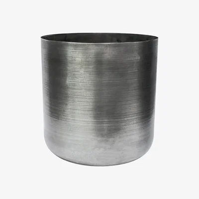 Homebase Ivyline Chelsea Steel Pewter Indoor Planter - 20cm