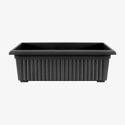 Homebase Black Trough Planter - 70cm