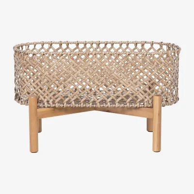 Homebase Modern Rattan Planter