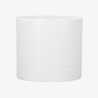 Homebase White Plant Pot - 19cm