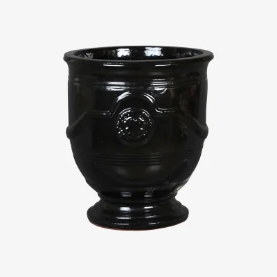 Homebase Regent Glazed Urn Planter - 21cm