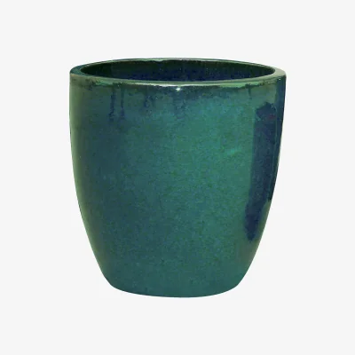 Homebase Chiswick Egg Garden Planter in Dark Green - 27cm