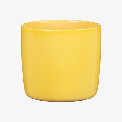Homebase Yellow Solare Plant Pot 28cm