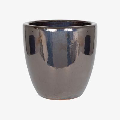 Homebase Chiswick Egg Plant Pot - Mirror - 35cm