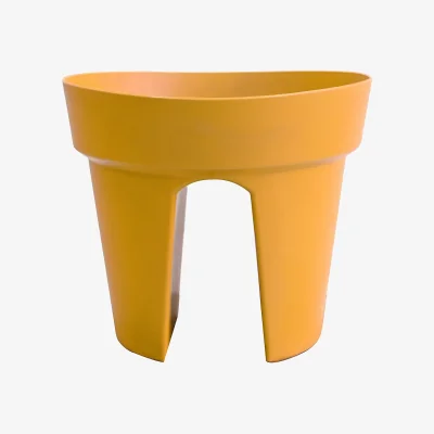 Homebase Mustard Balcony Planter - 28cm