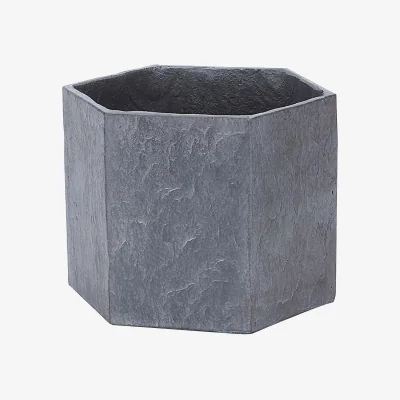 Homebase Slate Hexagon Planter - 35cm