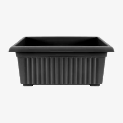 Homebase Black Trough Planter - 55cm
