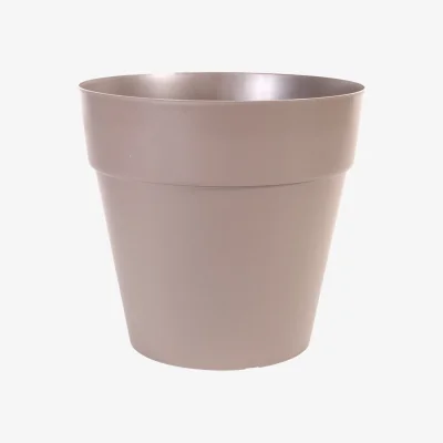 Homebase Strata Soho Indoor Planter Pot Taupe - 21cm