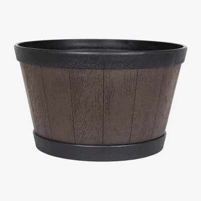 Homebase Banded Whiskey Barrel Planter - 39cm