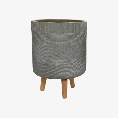 Homebase Liam Round Planter on 3 Legs - Large