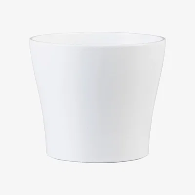 Homebase White Plant Pot - 11cm