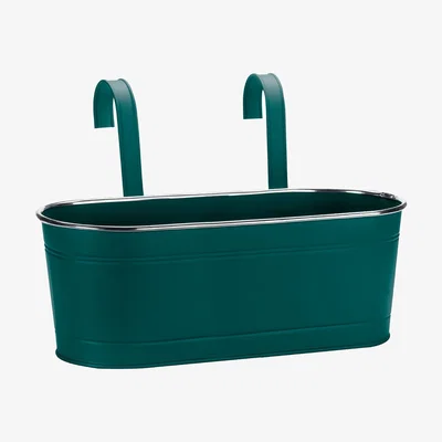 Homebase 15in Fence & Balcony Planter - Blue