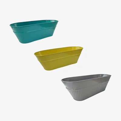 Homebase Ribbed Trough Planter Mix - 40cm