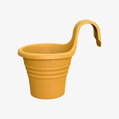 Homebase Mustard Hanging Planter - 27cm