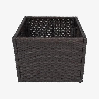 Homebase Canadian Spa Rattan Square Straight Spa Garden Planter