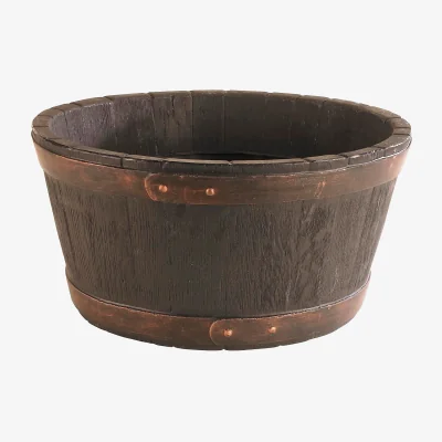 Homebase Oakwood Barrel Planter