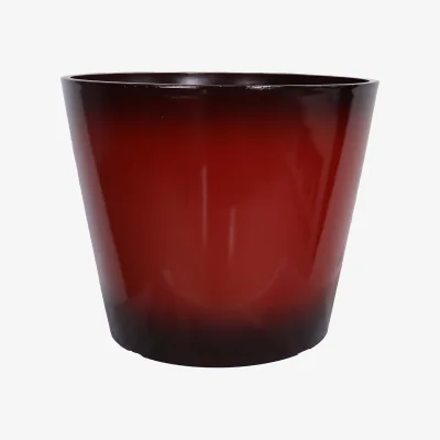 Homebase Glazed Finish Red Planter - 30cm