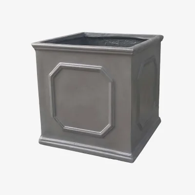 Homebase Mayfair Lead Cube Planter - 38cm