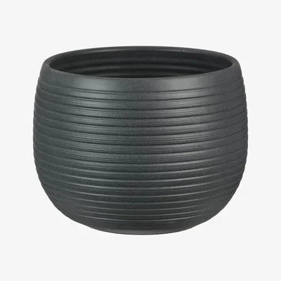 Homebase Plant Pot - Graphite Stone  - 21cm