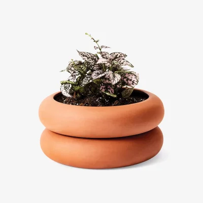 John Lewis Areaware Terracotta Stacking Planter, H10 cm