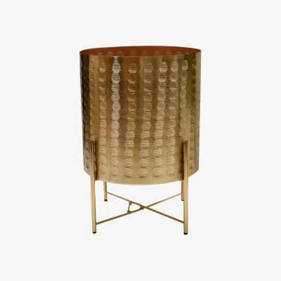 John Lewis Ivyline Zendaya Indoor Metal Planter Stand, 27cm