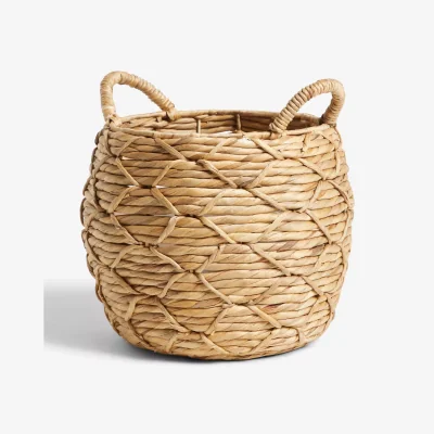 John Lewis John Lewis & Partners Patterned Weave Water Hyacinth Planter